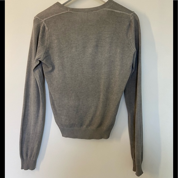 Grey cotton cardigan SISLEY - Picture 3 of 4